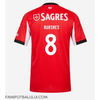 Benfica Fredrik Aursnes #8 Tricou Fotbal Replică 2025-26 Barbati Acasa